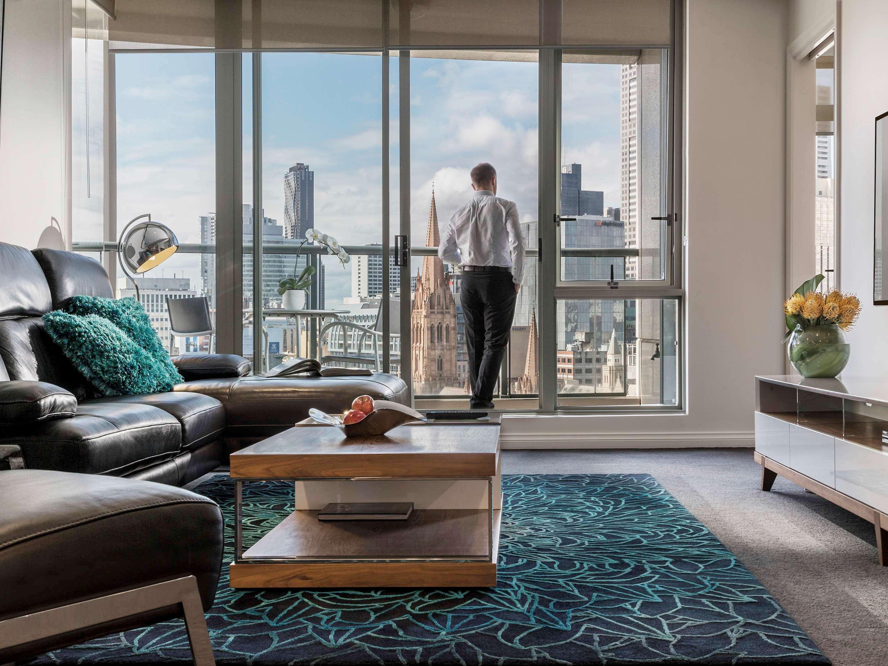 Quay West Suites Melbourne City Exterior foto A typical apartment interior